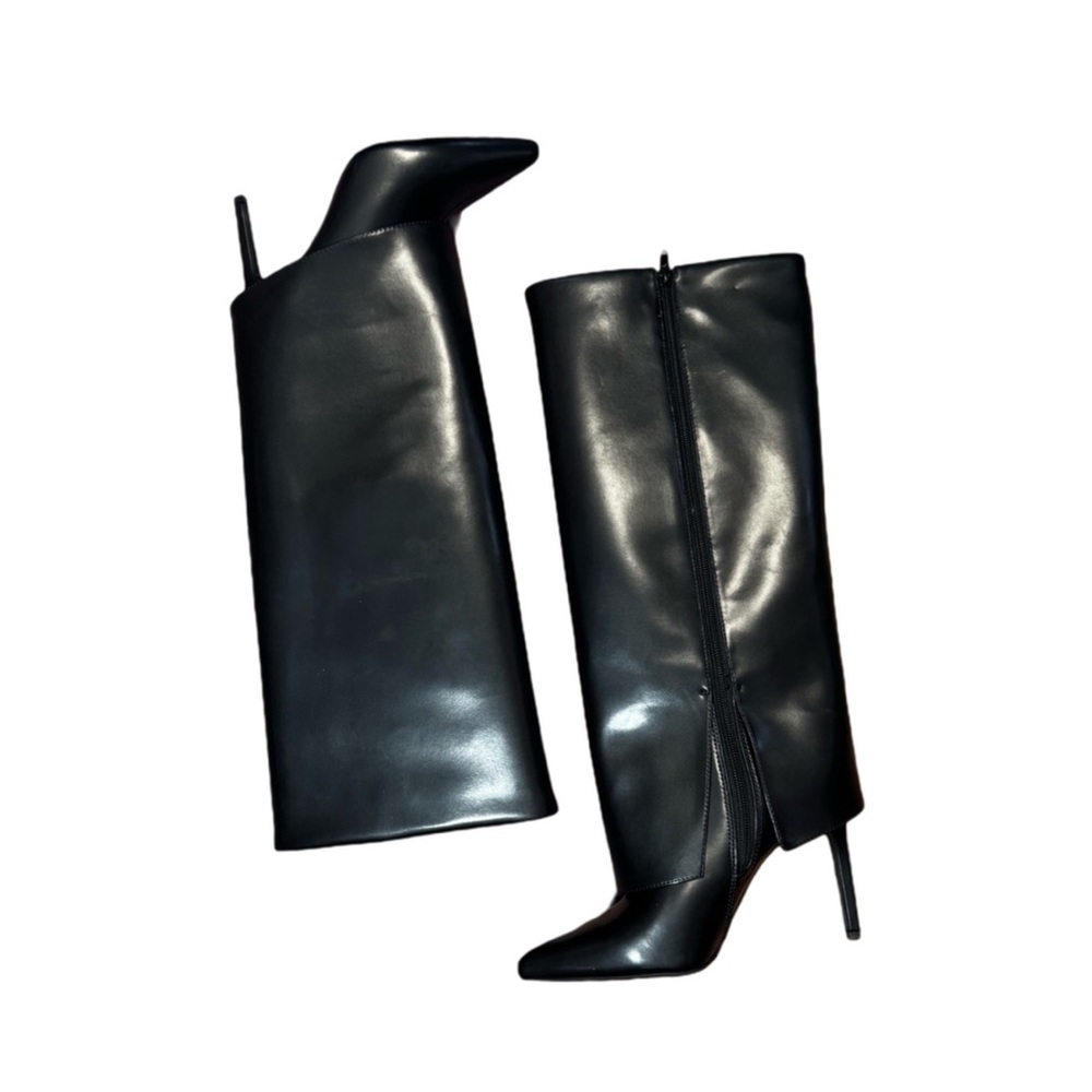 INC International Concepts Black Heeled Boots